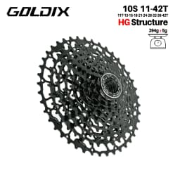 GOLDIX 10 speed cassette 11 40 42 46 48 50 10-speed mtb cassette for Shimano HG structure Ultralight hollow bike cassette