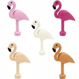 MOC City Animals Building Block Model Farm Ranch Scene Accessories Goat Wolf Pig Owl Flamingo Parrot Bird Zoo Kids Brick Toy T04