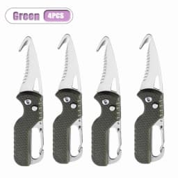 1-4PCS Portable Mini Unboxing Tool Letter Opener Serrated Hook Package Opener Express Box Cutter Safe Compact Tool