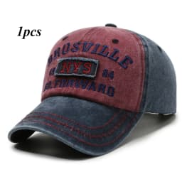 European and American Washed Denim Made Old Curved Brim Cap Alphabet Embroidered Baseball Capoutdoor Sunshade Sun Protection Hat