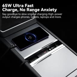 YZ For New Tesla Model 3 Y YL Highland Juniper 65W Quick Charger Expansion Dock USB Shunt Hub Intelligent Docking Station