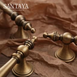 Santaya Bronze Solid Antique Brass Cabinet Handles Wardrobe Pull Cupboard Door Knob Kitchen Cabinet Handles Bronze Pulls