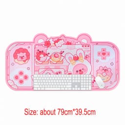 Kawaii Animals Desktop Keyboard Mouse Mats Large Gaming Mat Mousepad Switch PC Computer Laptop Office Table Desk Pad Protector