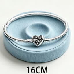 2026 New 925 Silver Purple Plant Bee Specimen Women's Tennis Adjustable Bracelet Display Tool DIY Exquisite Charm Jewelry