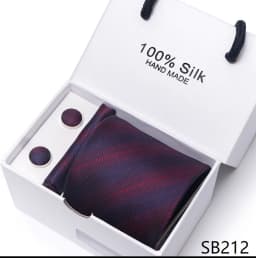 Classic Style 65 Colors Sales Silk Tie Handkerchief Cufflink Set Men Necktie Box Solid Color Sky Blue Fit Wedding Office Cravat
