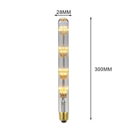 TIANFAN Vintage Led Bulb Starry Firework Edison Bulb 3W AC85-265V E27 Transparent Glass Warmth Glow Decorative Light Bulb