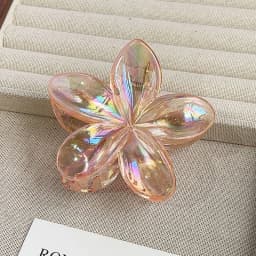 Elegant Flower Hair Clip Crab 8cm Large Plastic Hair Claw Clips For Women Hairclip Cute Beach Hair Accessories Hawaiian Barrette