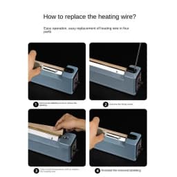 Replacement Heating Wires for Sealing Machine 10Pcs Heat Sealer Wire Strip Impulse Heat Sealer Parts 200/300/400/500mm