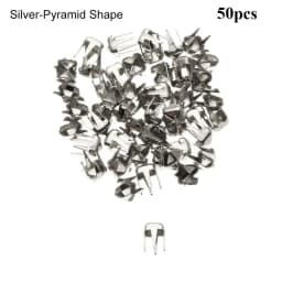 50Pcs 3mm Mini Claw Hammer Buckle Gold/Silver/Bronze/Black Metal Round Bead Super Small Doll Button DIY Toy Clothes Accessories