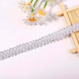 2/4yards 12mm Polyester Lace Trimming Ribbon Centipede Braided Curve Lace Sewing Clothes DIY Craft Wedding Accessories