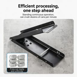 Lever Action Foot Operated Can Crusher Effort-Saving High-Efficiency Household Can Crusher Non-Slip Thickened Durable