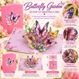 3D Pop UP Lovely Card for Beloved Mom Friend Gift Birthday Anniversary Wedding Invitation Mothers Day Greeting Thank You Cards