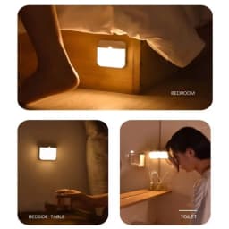 PIR Motion Sensor LED Night Light USB Rechargeable Night Lamp Wireless Closet Light For Kitchen Cabinet Staircase Wardrobe Lamp