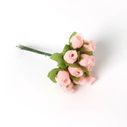 12Pcs Mini Artificial Rose Flowers Bouquet Silk Fake Flowers For Home Decor DIY Wedding Decoration Craft Wreath Gift Accessories