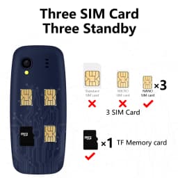 SERVO Q3308 PRO 3 SIM Standby Mini Mobile Phone Magic Voice Bluetooth Dialer Speed Dial FM Radio 2G GSM Super Smaller Cellphones