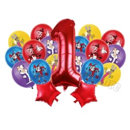 The Amazing Digitals Circus Digit 1-9 Balloons Kids Kawaii Birthday Decoration Baby Shower Gender Reveal Party Supplies Gift New