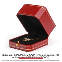 Ele European Sle Nelace Bracelet Ring Earring Box High End Jewelry Paaging Box with Octagonal Bule for Gifts