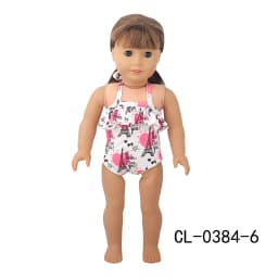 Sling Swimsuit Flower Rianbow Pony Iron Tower Bikini Swimsuit For 43cm Baby New Born&American 18 Inch,OG Girl Doll Accessories