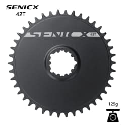 SENICX Direct Mount Chainring 40T 42T 48T 50T 3-Bolt Solid Ring Narrow-Wide Teeth (NW) Compatible 11/12/13 Speed