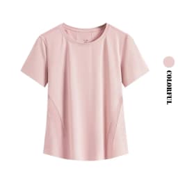 DRUR Women Running Tops Lightweight Quick Dry Breathable Summer Short Sleeve Workout Shirt Gym Fitness Sportswear Yoga Clothes