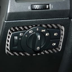 For BMW E81 E82 E87 E88 1 Series Interior Accessories 2008-2013 Gear Shift Knob Dashboard AC Outlet Carbon Fiber Cover Stickers