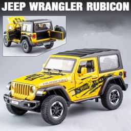 1:20 Jeeps Wrangler Rubicon Alloy Car Model Diecast & Toy Metal Refit Off-road Vehicles Car Model Simulation Childrens Toys Gift