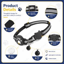 Adjustable Pet Collar Pet Tracker Google Find My Android Antilost Gps Tracker Locator Tags Gps For Kitten With Detachable Locato
