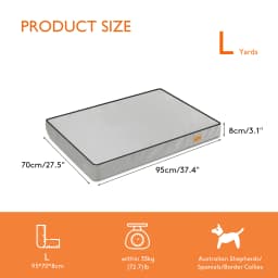 Waterproof Dog Bed Large Foam Pet Lounge With Washable And Removable Cover for Small Medium And Large Dogs