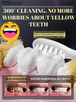 POZOAMIS 30% Hydroxyapatite Toothpaste, For Home Use, Deeply Cleans And Whitens Teeth, Freshens Breath, Protects Gum Health, And Removes Plaque And Tartar.