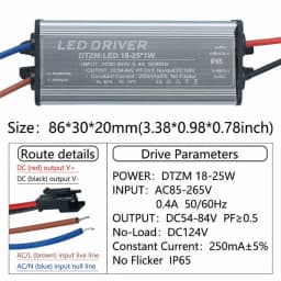 Waterproof IP65 LED Driver 25-36W 18-25W 12-25W 8-12W 4-7W 1-3W Power Supply 250mA 300mA Constant Current Voltage For Light Bulb