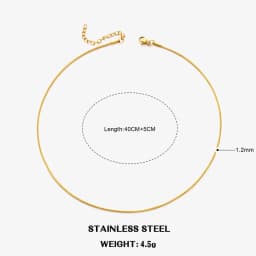 Hot Classic Unisex Flat Snake Chain Choker Necklace For Women Stainless Steel Herringbone Gold Silver Color Fashion Jewelry Gift