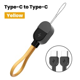 NNBILI 16CM Short Cable Keychain PD 60W C to C Cable Fast Charging For iPhone 15 16 Samsung Xiaomi Power Bank USB C Data Cord