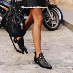 Trend Women's Boots Pointed Toe Rivet Womens Ankle Boots Plus Size 34-43 High Heels Hot Sale New Shoes for Women High Quality