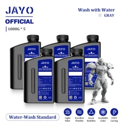 JAYO Water Washable 3D Resin 5pcs/set 3D Printer Resin 405nm UV Standard Rapid Photopolymer Resin for LCD/DLP/SLA 3D Printer