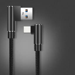 90 Degree Elbow 40W USB to Type C Fast Charging Cable for Huawei Mate 50 40 30 Xiaomi Samsung USB Type C Quick Charge Data Cord