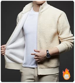 Legible Autumn Winter Casual Sweaters Men Solid Color Hooded Sweatercoats Male Loose Zip-up Knitted Cardigan Man