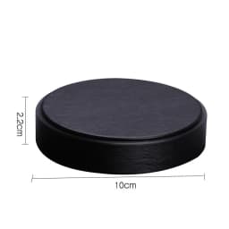 Black PU Leather Jewelry Display Riser Window Counter Top Presentation Board Organizer Showcase Collectible Necklace Holder Base