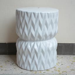 European silver ceramic drum porcelain shoe changing ceramic pier guzheng bathroom stool, ottoman ed