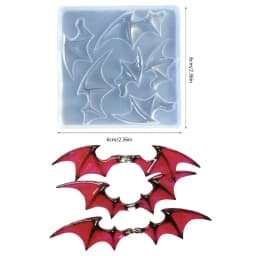 Resin Mold Angel Devil Quicksand Silicone Casting Mould Resin Shaking Cup Molds for Jewelry Keychain Pendant Making Diy Crafts