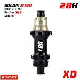 GOLDIX M180 MTB BOOST Hub Center Lock Disc 28H EXP Ratchet 52T Mountain XD Class Bike Hub for Shimano SRAM 11 12 Speed