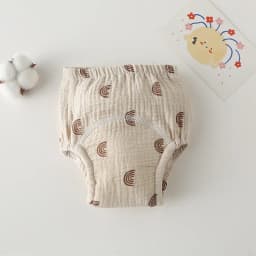 Washable Baby Training Pants Cotton Diapers Bubble Gauze Nappy Breathable Reusable Children's Underwear Toddler Cloth Diapers