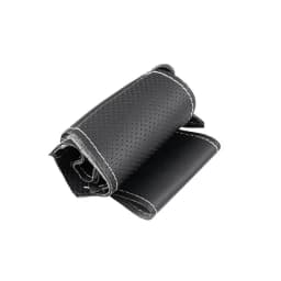 Braids on Car Steering Wheel For Kia Rio 2017 2018 2019 Rio5 2019 K2 2016 Picanto Morning 2017 Perforated Leather Cover Trim