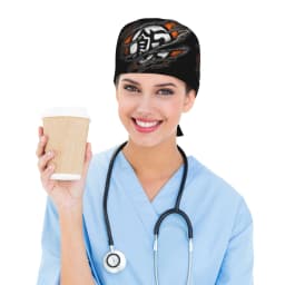 Custom DBZ Goku Japan Comic Cleaning Working Cap Cool Men Women Saiyan Scrub Cap Surgicals Hat Nurse Scrubs Hat For Dentist