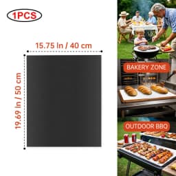 BBQ Grill Mat Non-stick Reusable Heat Resistant Extra Thick Pad Oven Liners Baking Mats Easy Clean Kitchen Outdoor Barbecue Tool