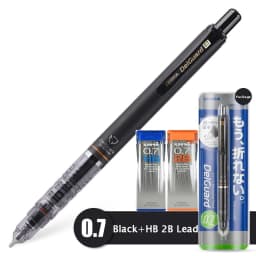 Japan Mechanical Pencil ZEBRA DelGuard 0.3/0.5/0.7mm Continual Lead Multi Color Automatic Pen Aesthetic School Supplies for Kids