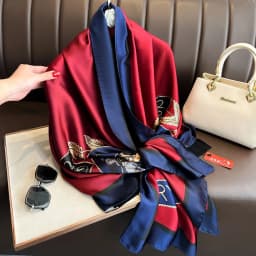 Luxury Design 180X90CM Long Shawls Beach Women Square Scarves Popular The Four Seasons Bandanna Sunscreen New Style Silk Scarf