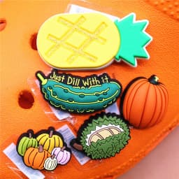 Original Various Fruit Designer Shoe Charms 5pcs/lot Clog Buckle Accessories Luxury Upper Jewelry Decorations Gift Preferred