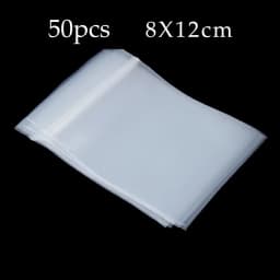 20-100Pcs Thick Clear Zip Lock Ziplock Storage Bags Heavy-Duty Transparent Plastic Small Jewelry Packing Reclosable Poly Bag
