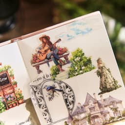 Mr Paper 100pcs/bag World Creation Series Stickers Gift Box Vintage European and American Style Stickers DIY Handbook Scrapbook
