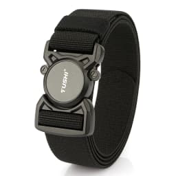 VATLTY New Men's Tactical Type Elastic Belt Zinc Alloy Quick Release Buckle Casual Belt Tight Nylon Overalls Waistband Male